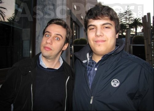 Alessandro insieme all'amico e collega Massimiliano 'Visdiabuli' Martinez
